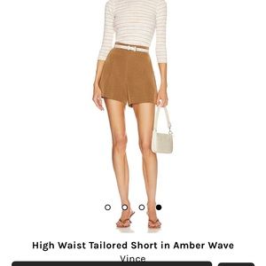 Vince high waisted tailored shorts